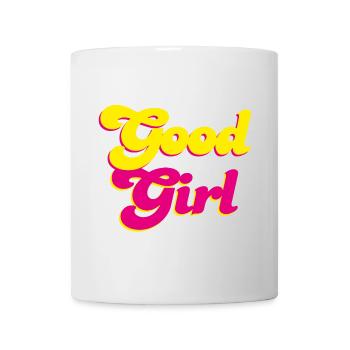 Good Girl Retro Pink Energy Girl Power Vibes - Mug - white - Front