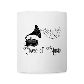Vintage music (black) - Mug - white - Front