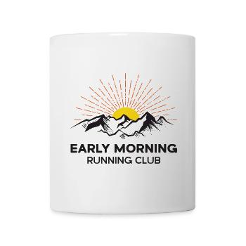 Early Morning Running Club - Mug - white - Front