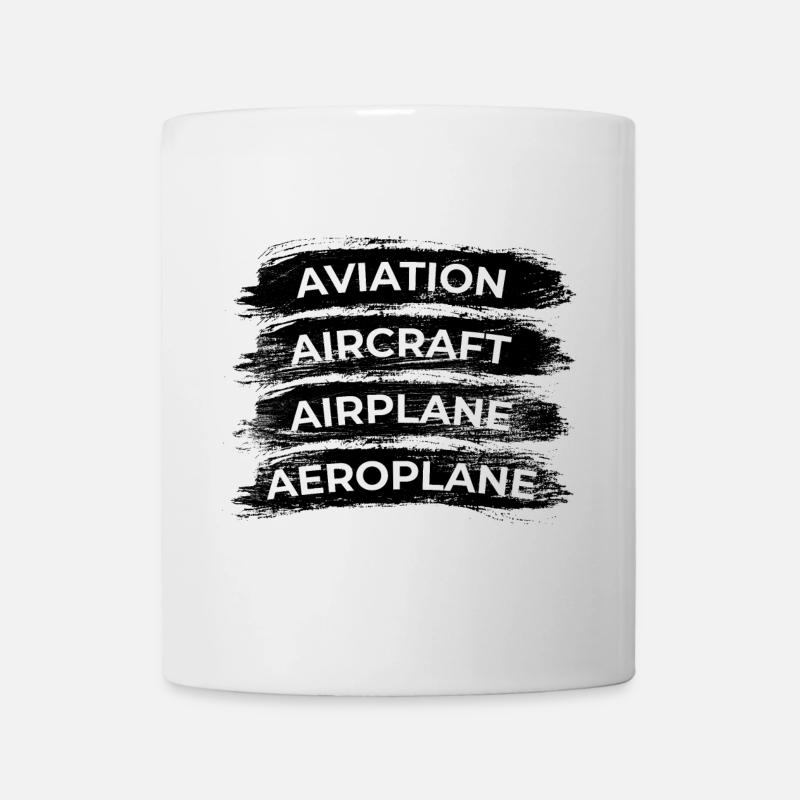 Plane Spotter Routine - Tasse - Weiß