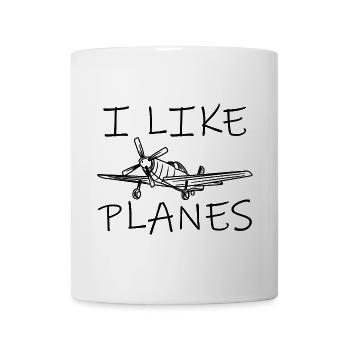 Flugzeug Enthusiast - Tasse - Weiß - Vorne