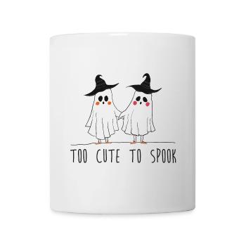 Trop mignon pour effrayer les fantômes drôles Halloween mignon - Mug blanc - blanc - Devant