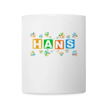 HANS colourful cubes - Tasse - Weiß - Vorne