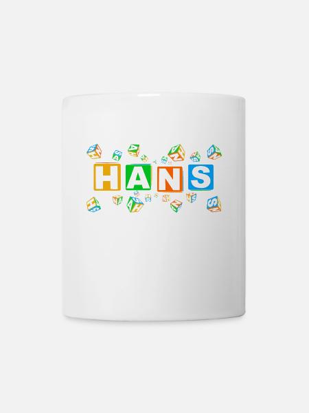 HANS colourful cubes - Tasse - Weiß