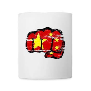 China Flag Hand Fist Used - Mug - white - Front