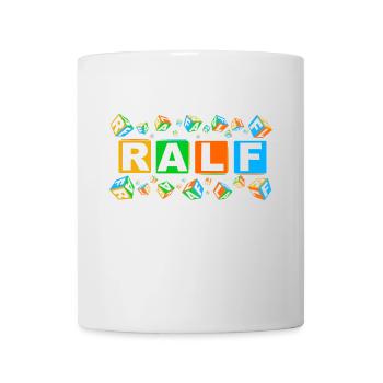 RALF colourful cubes - Tasse - Weiß - Vorne