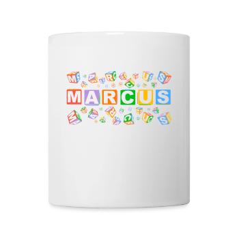 MARCUS colourful cubes - Tasse - Weiß - Vorne