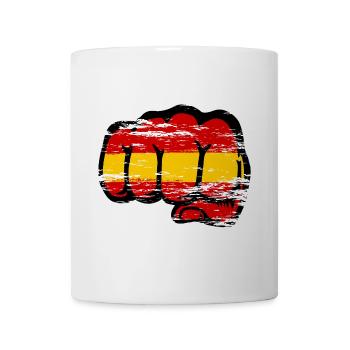Spanien Flagge Hand Faust used - Tasse - Weiß - Vorne