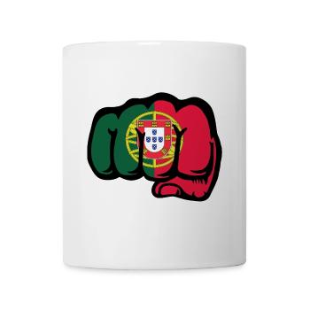 Portugal Flagge Hand Faust - Tasse - Weiß - Vorne
