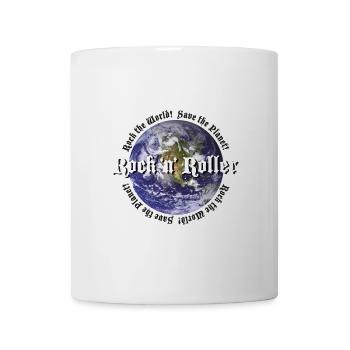 Rock the World Sauvez la planète - Mug blanc - blanc - Devant