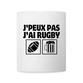 rugby, rugby sport, rugby humour - Mug blanc - blanc - Devant