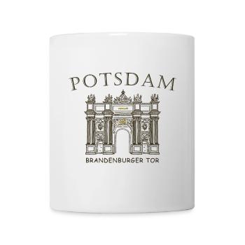 Potsdam, Porte de Brandebourg, Allemagne Dessin - Mug blanc - blanc - Devant