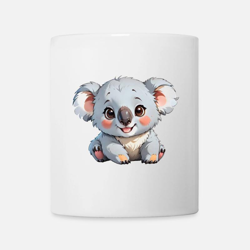 Niedlicher Cartoon-Koala - Tasse - Weiß
