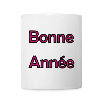 BONNE ANNEE. SAINT SYLVESTRE. NOUVELLE ANNÉE - Mug blanc - blanc - Devant