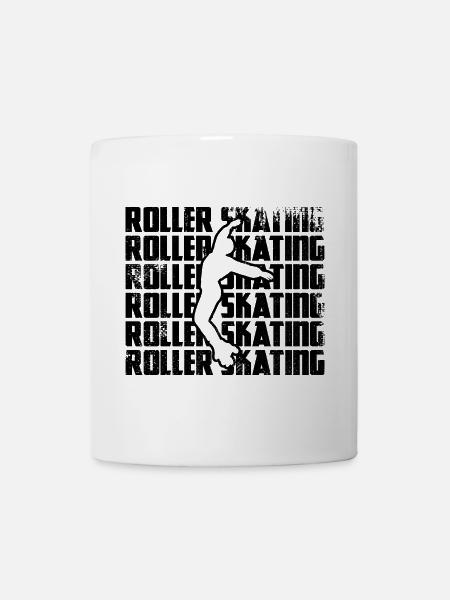 Rollschuhlaufen - Tasse - Weiß