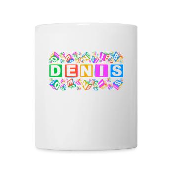 DENIS colourful cubes - Tasse - Weiß - Vorne