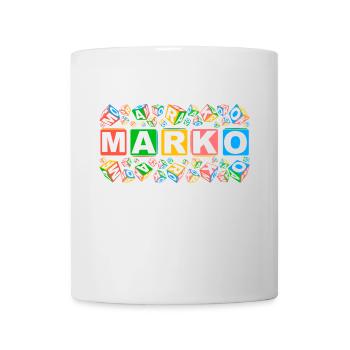 MARKO colourful cubes - Tasse - Weiß - Vorne