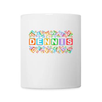 DENNIS colourful cubes - Tasse - Weiß - Vorne