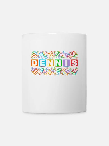 DENNIS colourful cubes - Tasse - Weiß