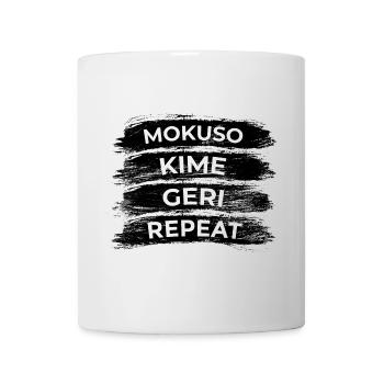 Techniques de karaté - Mug blanc - blanc - Devant