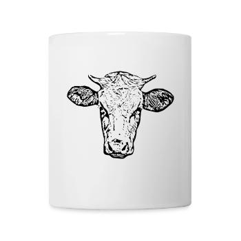 Personalized Cow T-Shirt Gift for Farmers - Mug - white - Front