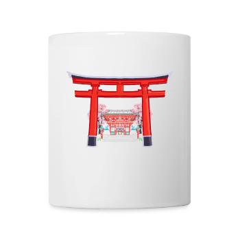 Torii Japan, Kyoto, Fushimi Inari Shrine - Taisha - Mug - white - Front