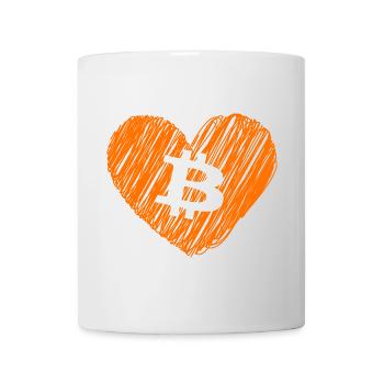Bitcoin Crypto Cryptocurrency Splash - Mug - white - Front