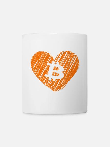 Bitcoin Crypto Cryptocurrency Splash - Tasse - Weiß