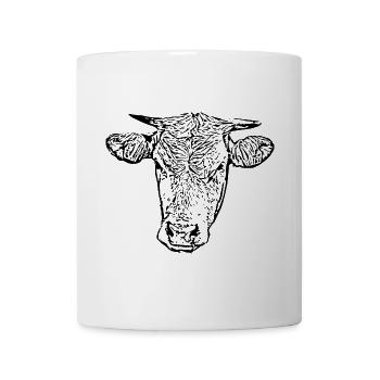 Kuh - Tasse - Weiß - Vorne