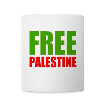 Free palestine - Mug blanc - blanc - Devant