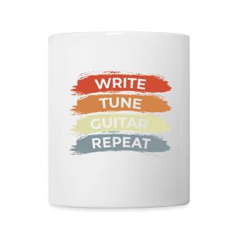 Dicton de guitariste motivateur - Mug blanc - blanc - Devant