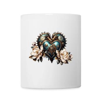 Wonderful steampunk heart - Mug - white - Front