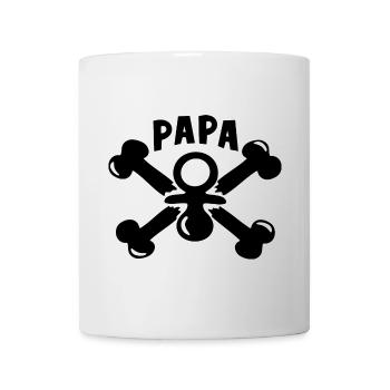 Papa Geburt Pirat Geschenk - Tasse - Weiß - Vorne