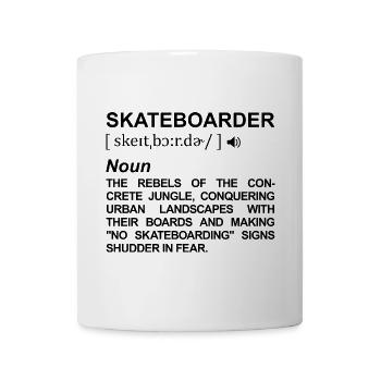 Définition du skateur - Mug blanc - blanc - Devant