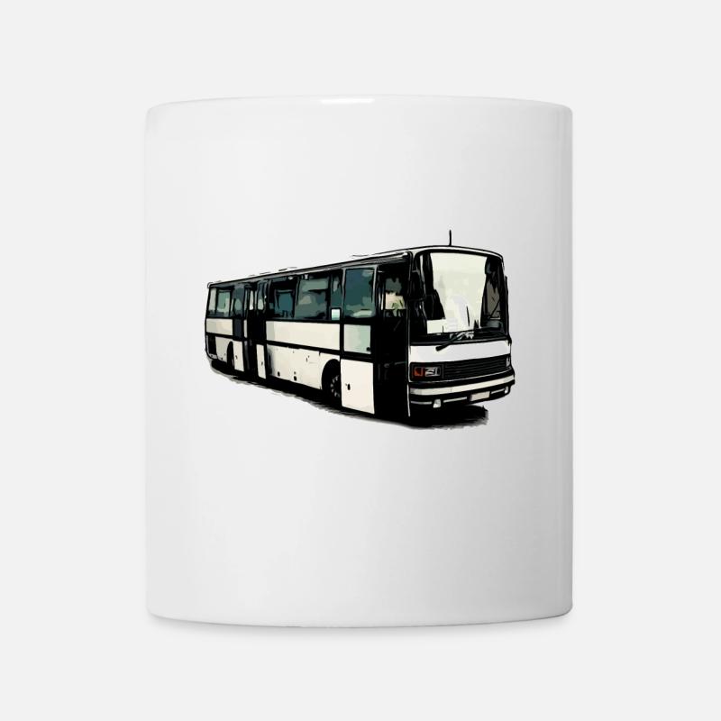 Setra Bus Setra S215 UL mit offenen Türen - Tasse - Weiß