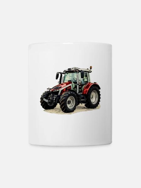 Tracteur - Mug blanc - blanc