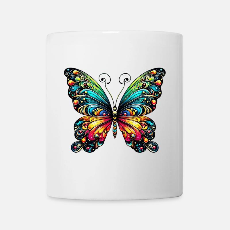 Papillon - Mug blanc - blanc