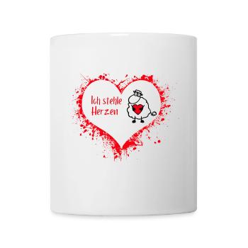 IchStehleHerzen - Tasse - Weiß - Vorne