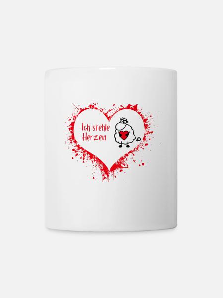IchStehleHerzen - Tasse - Weiß