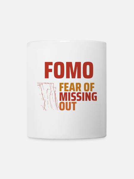FOMO Club Klippentypografie - Tasse - Weiß