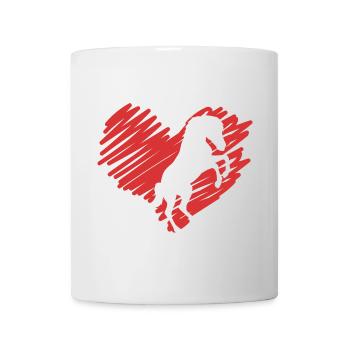 Pferdeliebe - Tasse - Weiß - Vorne