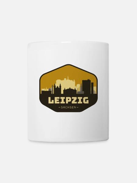 Leipzig Skyline - Tasse - Weiß