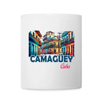 Camagüey, Cuba, Caraïbes, Design - Mug blanc - blanc - Devant