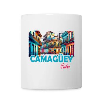Camagüey, Cuba, Caraïbes, Design - Mug blanc - blanc - Devant
