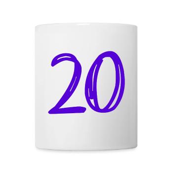 20. 20 YEARS. 20th ANNIVERSARY. 20TH ANNIVERSARY. - Mug - white - Front