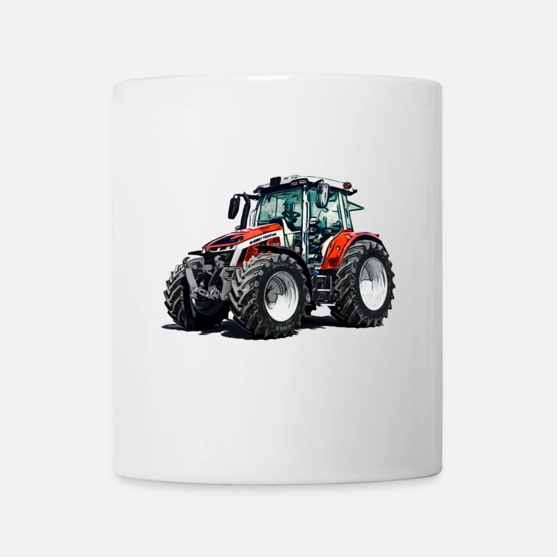 M F 5S Traktor - Tasse - Weiß