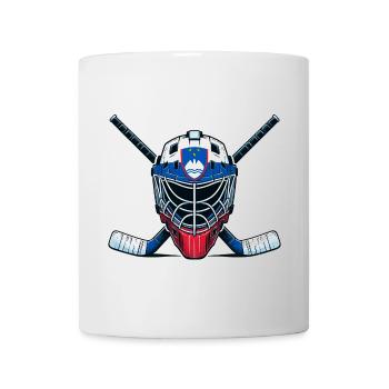 Ice Hockey Slovenia Flags Helmet Sports - Mug - white - Front