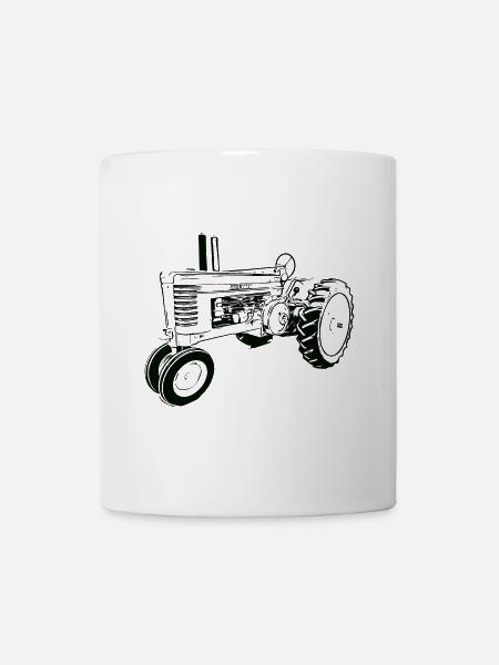 Model A Traktor - Tasse - Weiß