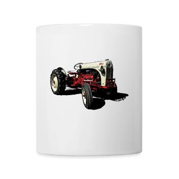 Oldtimer Traktor 8N - Tasse - Weiß - Vorne