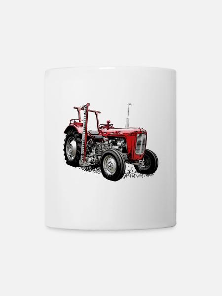 Mähwerk Traktor M F 35 - Tasse - Weiß